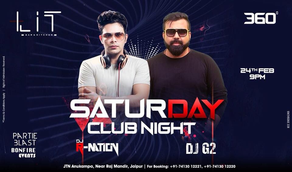 DJ R-NATION - SATURDAY CLUB NIGHT | JAIPUR