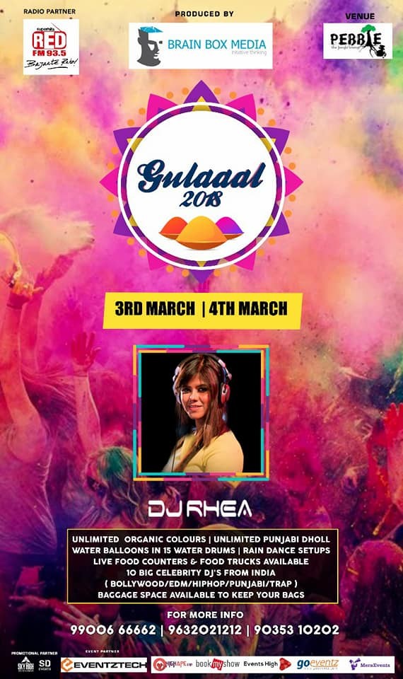 DJ RHEA - GULAAL 2018 | BANGALORE