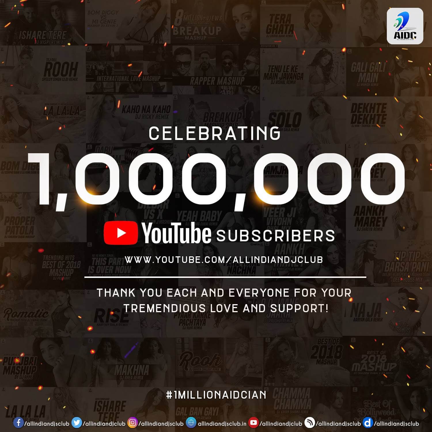 AIDC - 1 Million Subscribers on Youtube