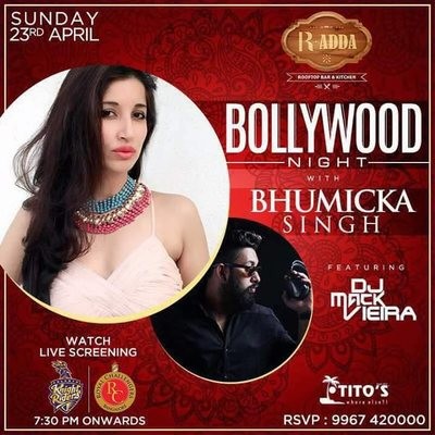 BOLLYWOOD NIGHT WITH BHUMICKA SINGH