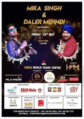 MIKA SINGH & DALER MEHNDI - LIVE IN CONCERT
